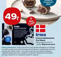 Kvickly Irma træstammer fra Glean tilbud