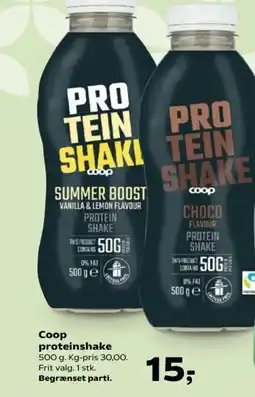 Kvickly Coop proteinshake tilbud
