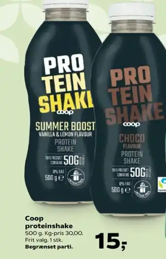Kvickly Coop proteinshake tilbud