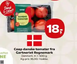 Kvickly Coop danske tomater fra Gartneriet Regnemark tilbud