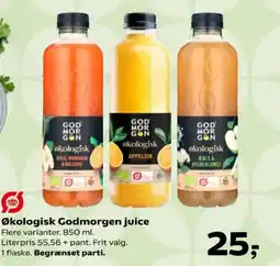 Kvickly Økologisk Godmorgen juice tilbud
