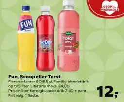 Kvickly Fun, Scoop eller Tørst tilbud