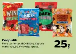 Kvickly Coop slik tilbud