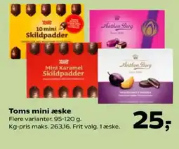 Kvickly Toms mini æske tilbud