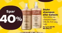 Kvickly Stuhr shampoo eller balsam tilbud