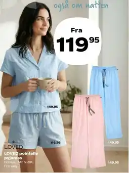 Kvickly LOVED pointelle pyjamas tilbud