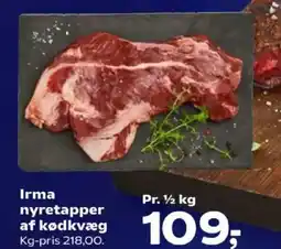 Kvickly Irma nyretapper af kødkvæg tilbud