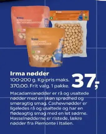 Kvickly Irma nødder tilbud