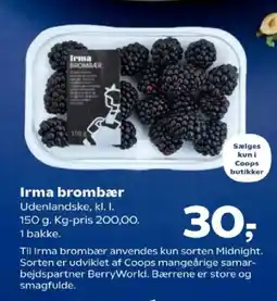 Kvickly Irma brombær tilbud