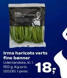 Kvickly Irma haricots verts fine bønner tilbud
