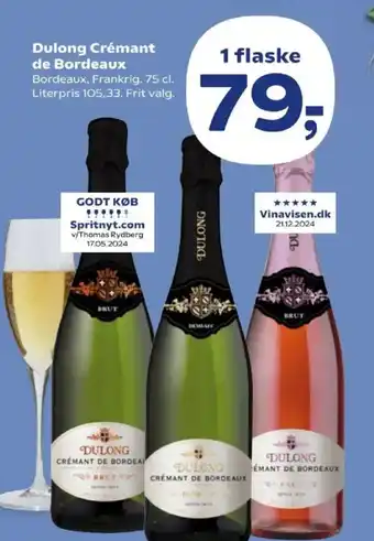Kvickly Dulong Crémant de Bordeaux tilbud