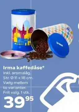 Kvickly Irma kaffedåse tilbud
