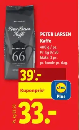 Lidl Peter Larsen Kaffe tilbud