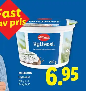 MILBONA Hytteost