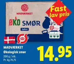 Lidl MADVÆRKET Økologisk smør tilbud