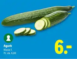 Lidl Agurk tilbud