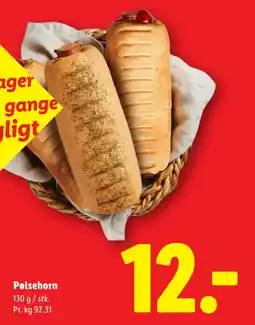Lidl Pølsehorn tilbud