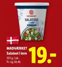 Lidl MADVÆRKET Salatost i tern tilbud