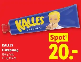 Lidl KALLES Fiskepålæg tilbud