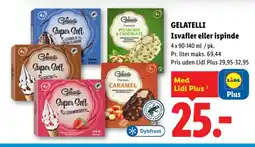 Lidl GELATELLI Isvafler eller ispinde tilbud