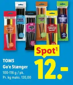 Lidl TOMS Go'e Stænger tilbud