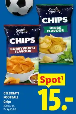 Lidl CELEBRATE FOOTBALL Chips tilbud