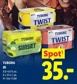 Lidl TUBORG Øl tilbud