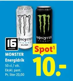 Lidl MONSTER Energidrik tilbud