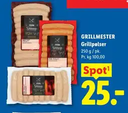 Lidl GRILLMESTER Grillpølser tilbud
