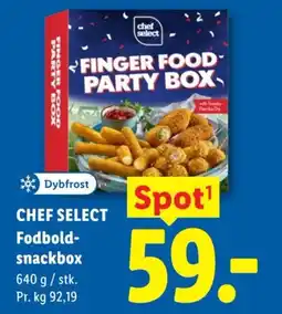 Lidl CHEF SELECT Fodbold- snackbox tilbud