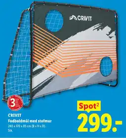 Lidl CRIVIT Fodboldmål med stofmur tilbud