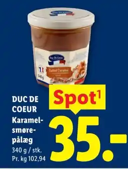 Lidl DUC DE COEUR Karamel- smøre- pålæg tilbud