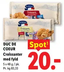 Lidl DUC DE COEUR Croissanter med fyld tilbud