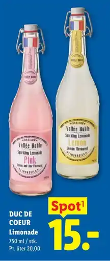 Lidl DUC DE COEUR Limonade tilbud