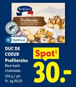 Lidl DUC DE COEUR Profiteroles tilbud