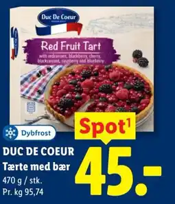 Lidl DUC DE COEUR Tærte med bær tilbud