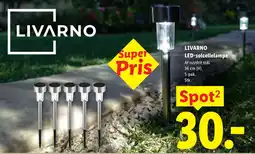 Lidl LIVARNO LED-solcellelampe tilbud