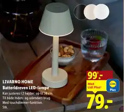 Lidl LIVARNO HOME Batteridreven LED-lampe tilbud