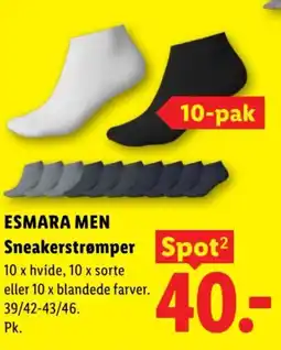 Lidl ESMARA MEN Sneakerstrømper tilbud