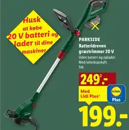 Lidl PARKSIDE Batteridreven græstrimmer 20 V tilbud