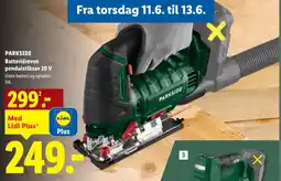 Lidl PARKSIDE Batteridreven pendulstiksav 20 V tilbud