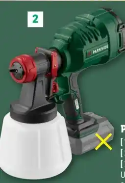 Lidl PARKSIDE Batteridreven sprøjtepistol 20 V tilbud