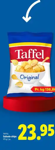 Lidl TAFFEL Saltede chips tilbud