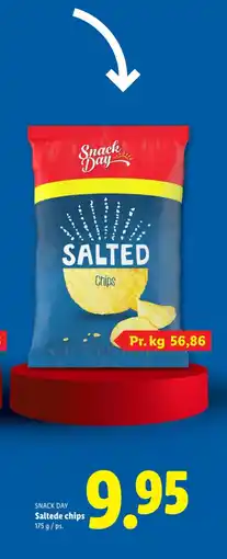 Lidl SNACK DAY Saltede chips tilbud