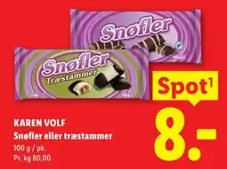 Lidl KAREN VOLF Snøfler eller træstammer tilbud