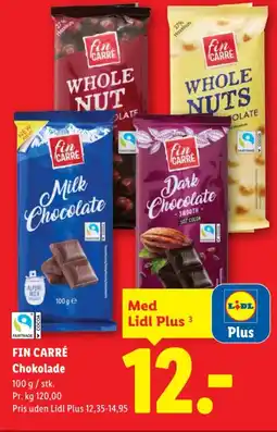 Lidl FIN CARRÉ Chokolade tilbud