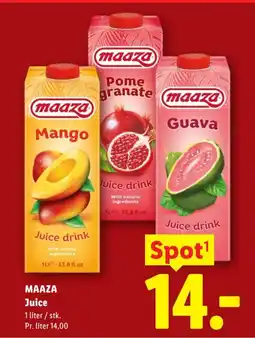 Lidl MAAZA Juice tilbud