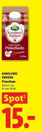 Lidl ARLA Karolines Køkken Piskefløde tilbud