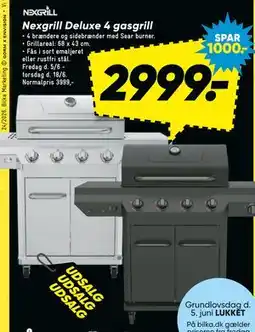 Bilka Nexgrill Deluxe 4 gasgrill tilbud