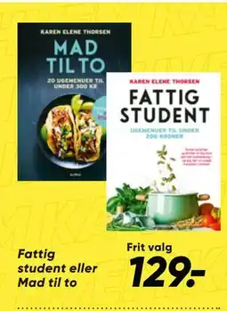 Bilka Fattig student eller Mad til to tilbud